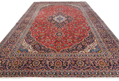 Vintage Wool Oriental Rug Floral Traditional