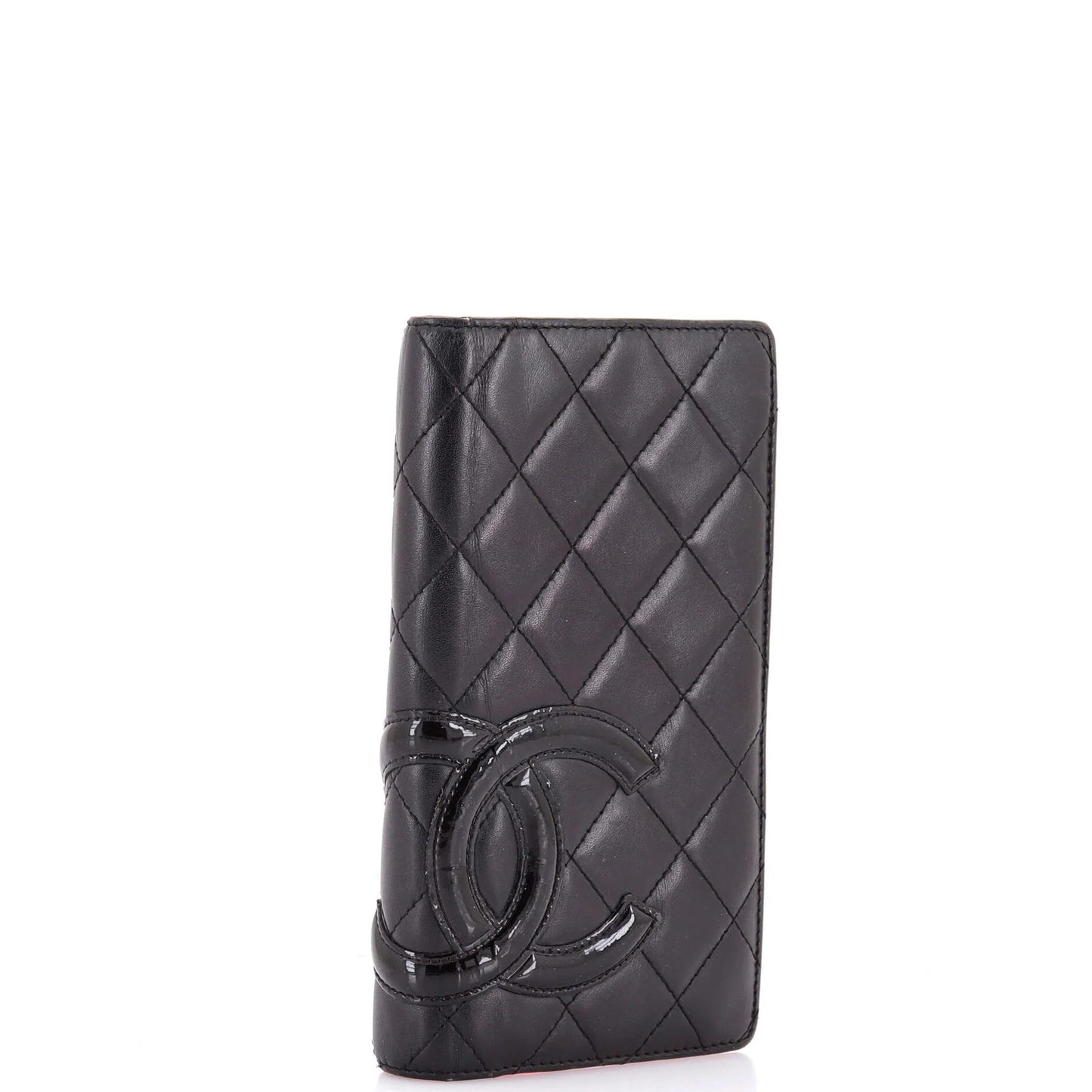 Chanel Cambon Bifold Wallet Quilted Lambskin Long