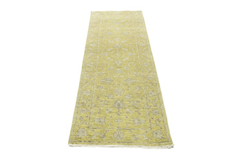 Floral Transitional Oriental Runner Rug 3X8 ft