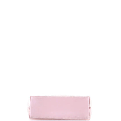 Prada Logo Open Tote Sequined Mesh Small