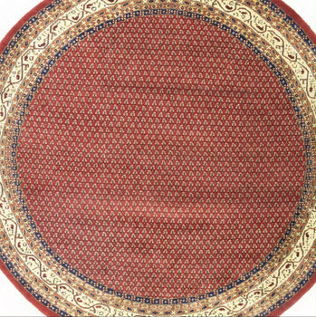 Handmade Tribal Indo Botemir Round Oriental Rug