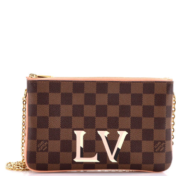 Louis Vuitton Double Zip Pochette Damier