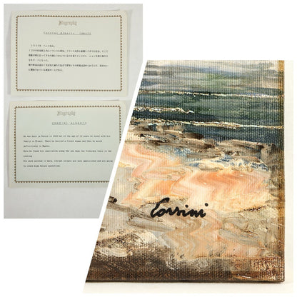 Alberto Corsini Original Oil Painting "Naples Harbor" Signed F10 Italian Art