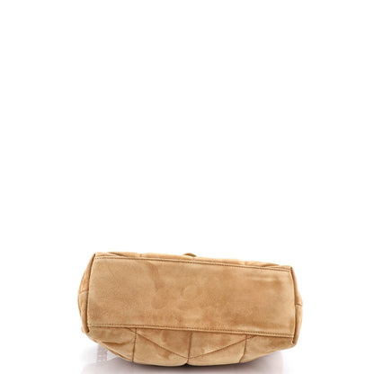 Saint Laurent Loulou Puffer Shoulder Bag Quilted Suede Small