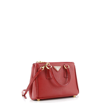 Prada Galleria Double Zip Tote Saffiano Leather Mini