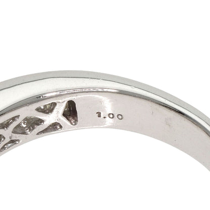 1Ct Diamond Ring Platinum Pt900 7.3G