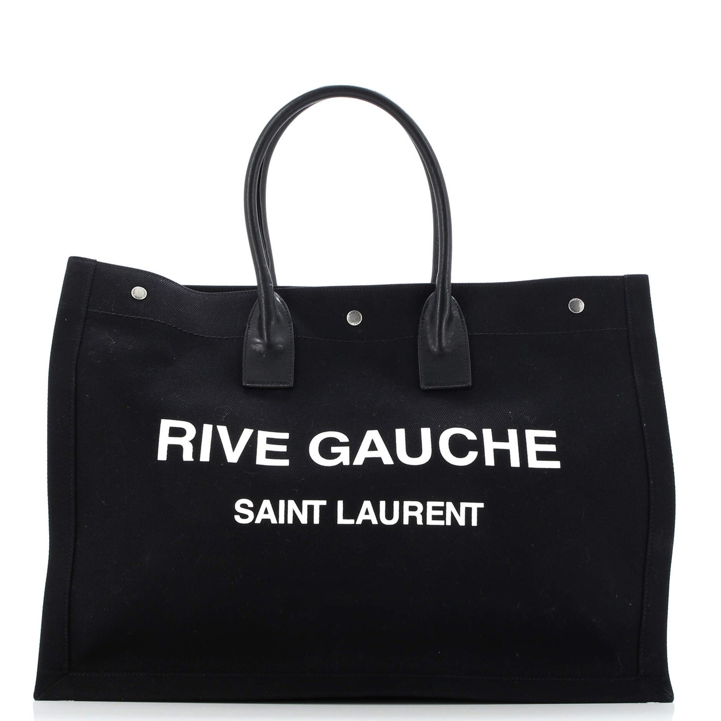 Saint Laurent Rive Gauche Shopper Tote Camo Canvas Large
