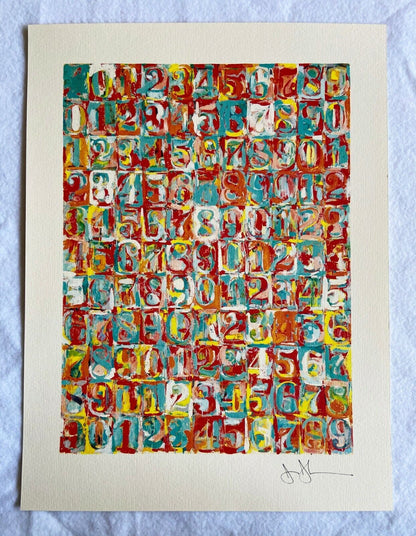 Jasper Johns Lithograph Met Museum Coa Numbered