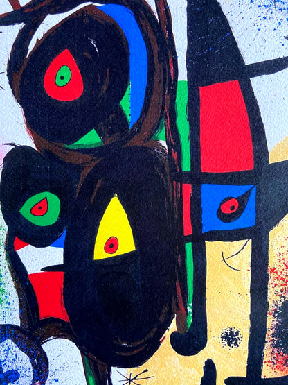 Joan Mir Lithograph Coa Limited Edition 180