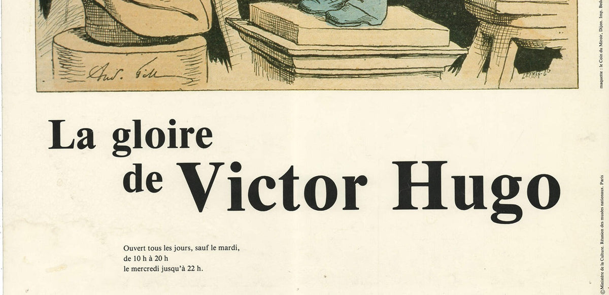 UNKNOWN ARTIST La Gloire de Victor Hugo 23.75" x 15.75" Offset Lithograph 1986 C