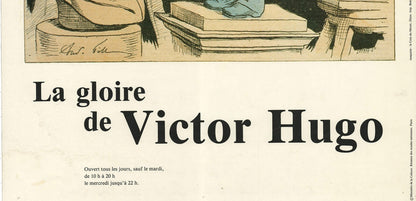 UNKNOWN ARTIST La Gloire de Victor Hugo 23.75" x 15.75" Offset Lithograph 1986 C