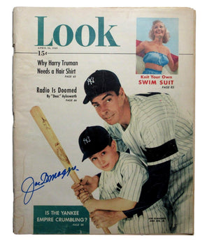 Joe Dimaggio Hof Autographed Signed 1949 Look
