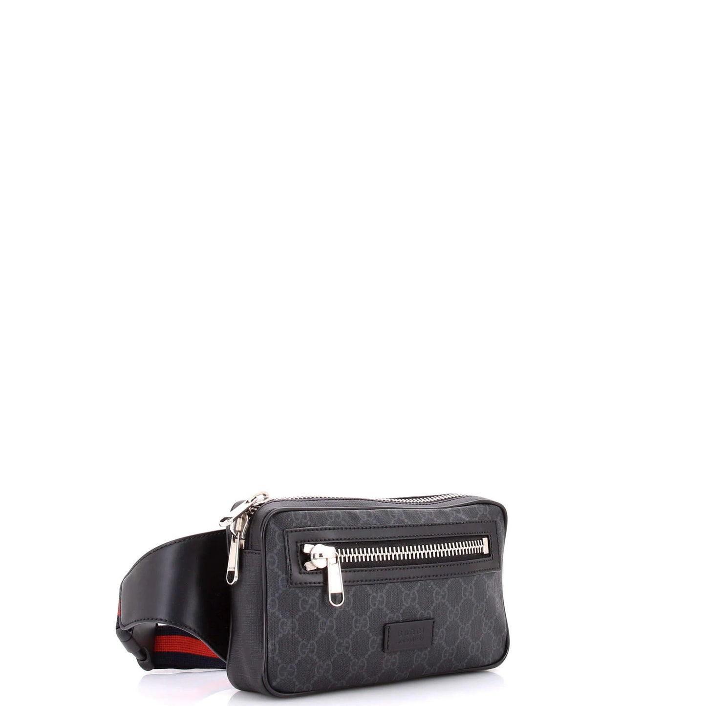 Gucci Soft Zip Belt Bag Gg Coated Canvas Small