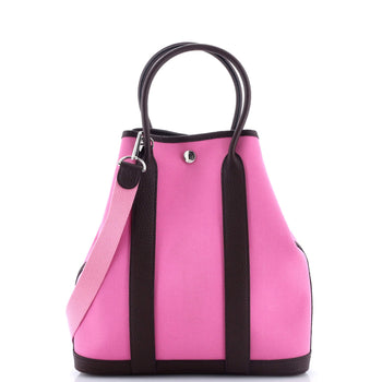 Hermes Garden File Tote Toile And Leather 28