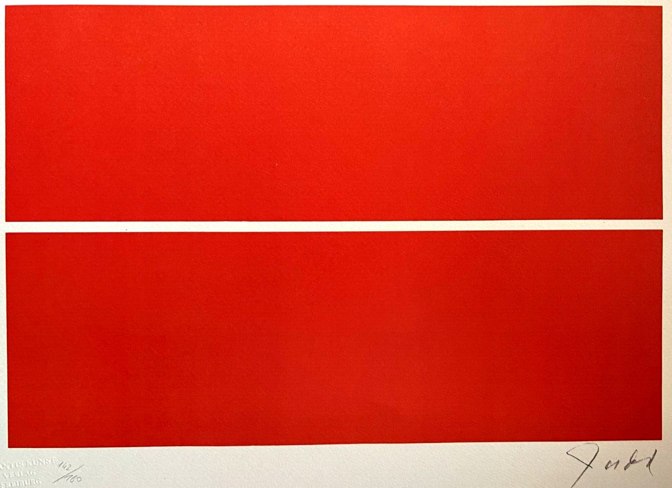 Donald Judd Lithograph Coa Signed Numbered Stamped