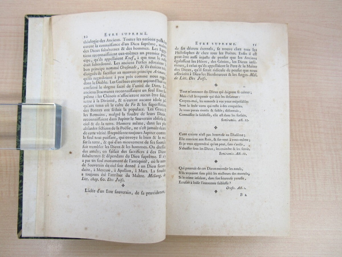 Voltaire Lesprit De Monsieur De Voltaire 1759 First Edition Rare Collectible