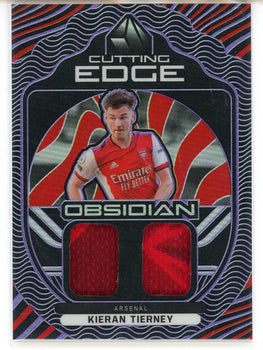 Kieran Tierney 2021-22 Panini Obsidian Soccer Cutting Edge Patch Card #Ce-Kt