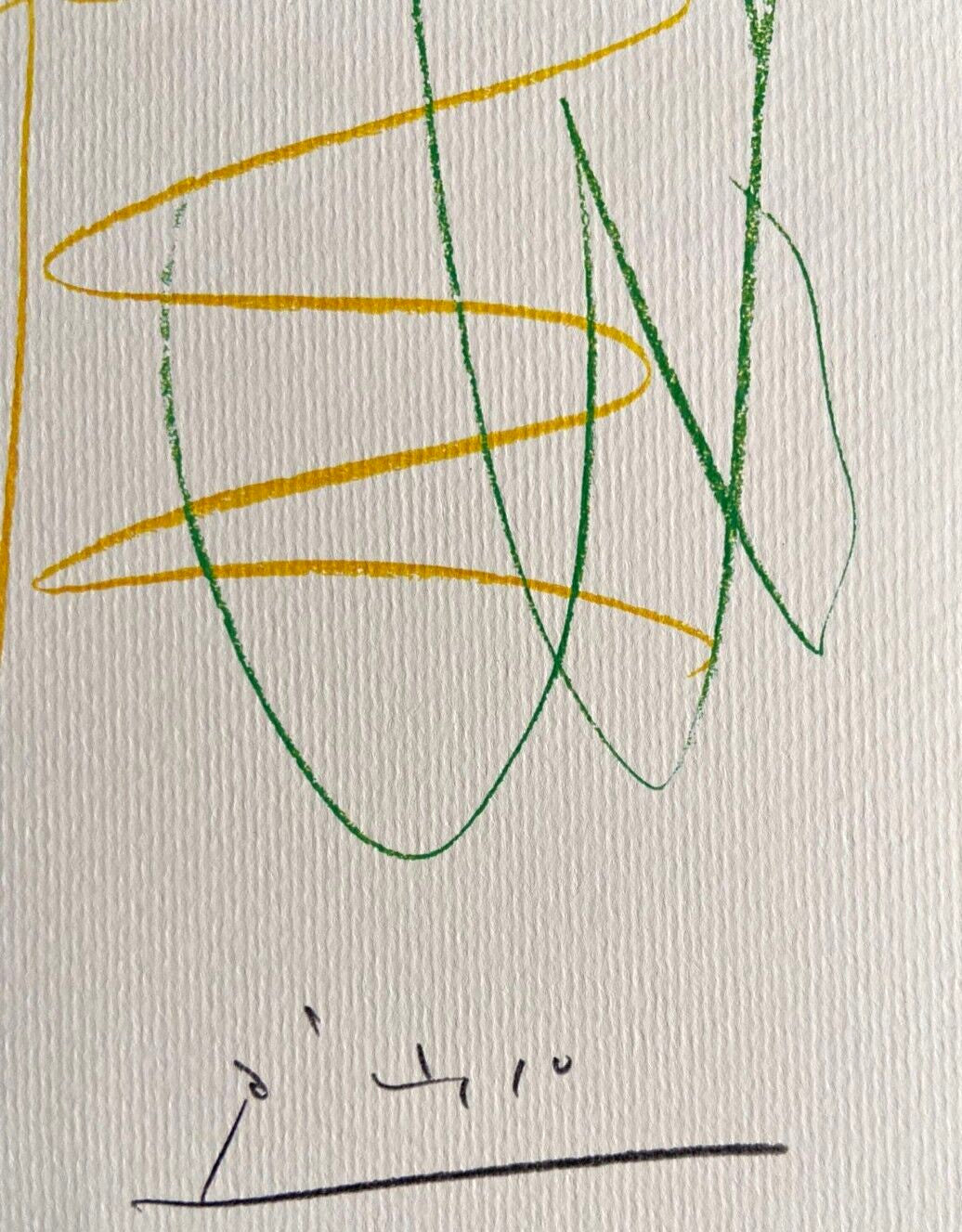 Pablo Picasso Lithograph Coa Signed Numbered In Pencil Stamped