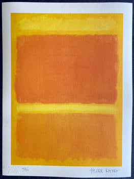 Mark Rothko Lithograph Signed Coa Numbered In Pencil 180 Copies