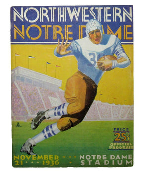 Nov. 21, 1936 North Western Vs. Notre Dame Ncaa