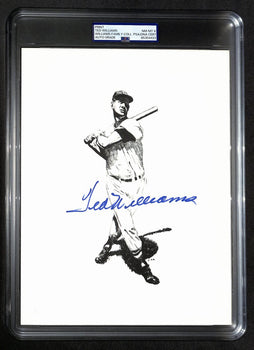 Ted Williams Signed/Auto 8X10 Photo/Print Red Sox