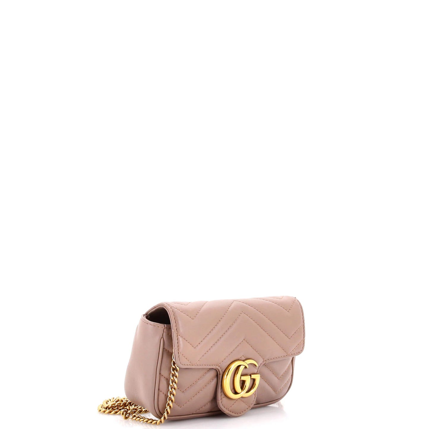 Gucci Gg Marmont Flap Bag Matelasse Leather Super Mini