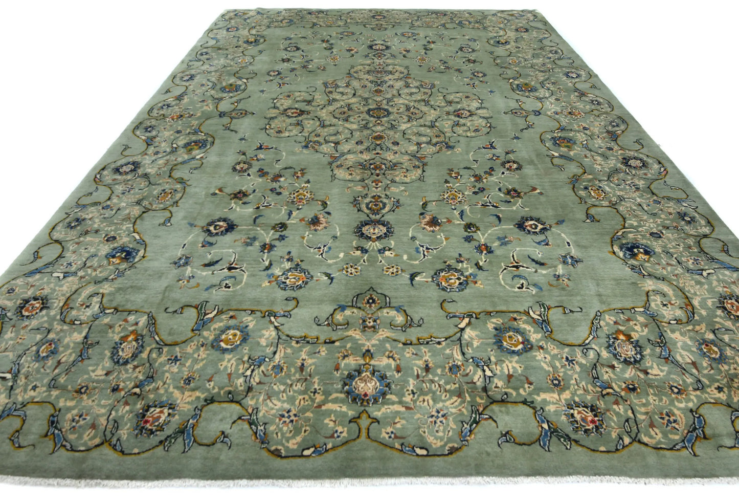 Vintage Hand-Knotted Oriental Rug 10X13 Ft