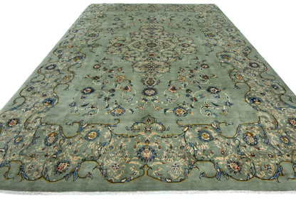 Vintage Hand-Knotted Oriental Rug 10X13 Ft