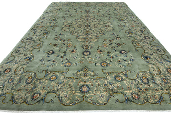 Vintage Hand-Knotted Oriental Rug 10X13 Ft