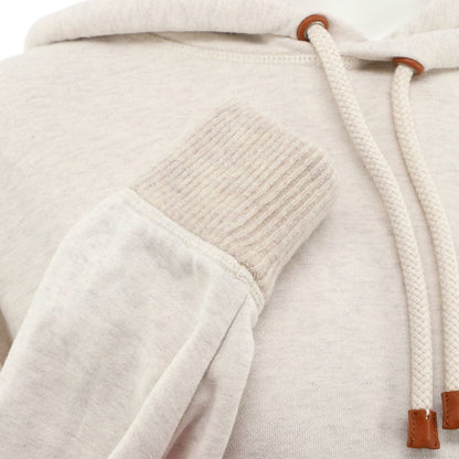 Loewe Women'S Anagram Pocket Hoodie Cotton With Leather