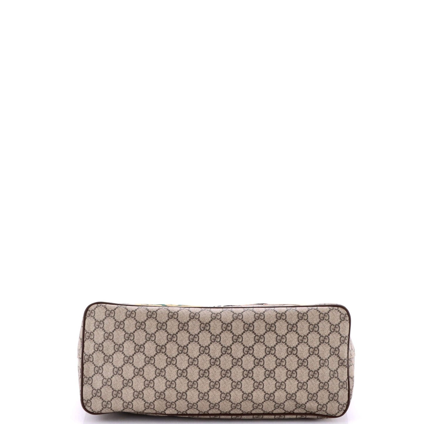 Gucci Courrier Convertible Soft Open Tote Gg Coated Canvas With Applique Large