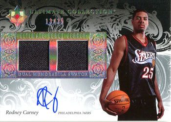 Card Rodney Carney Autographed 2006-07 Upper Deck Jersey