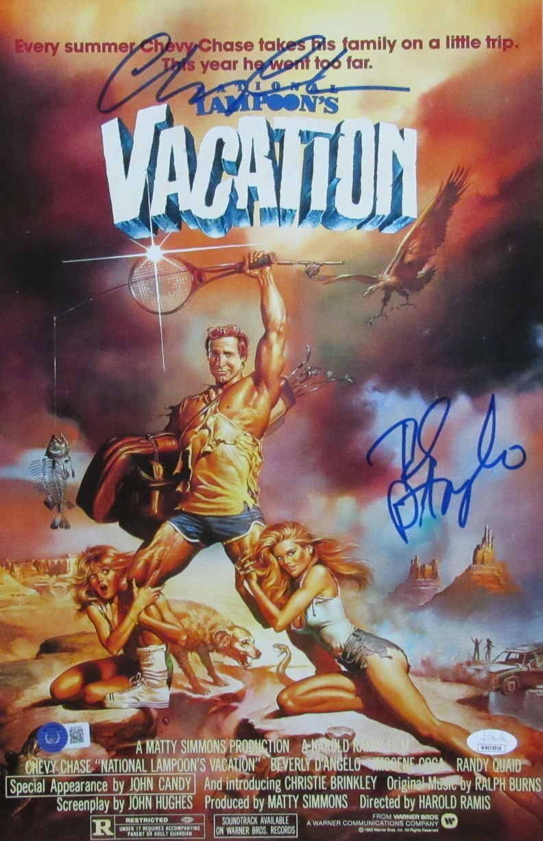 Chevy Chase/Beverly D'Angelo Signed 11X17 Movie