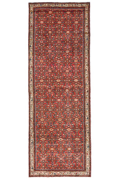 Handmade Vintage Tribal Runner Rug Allover Floral