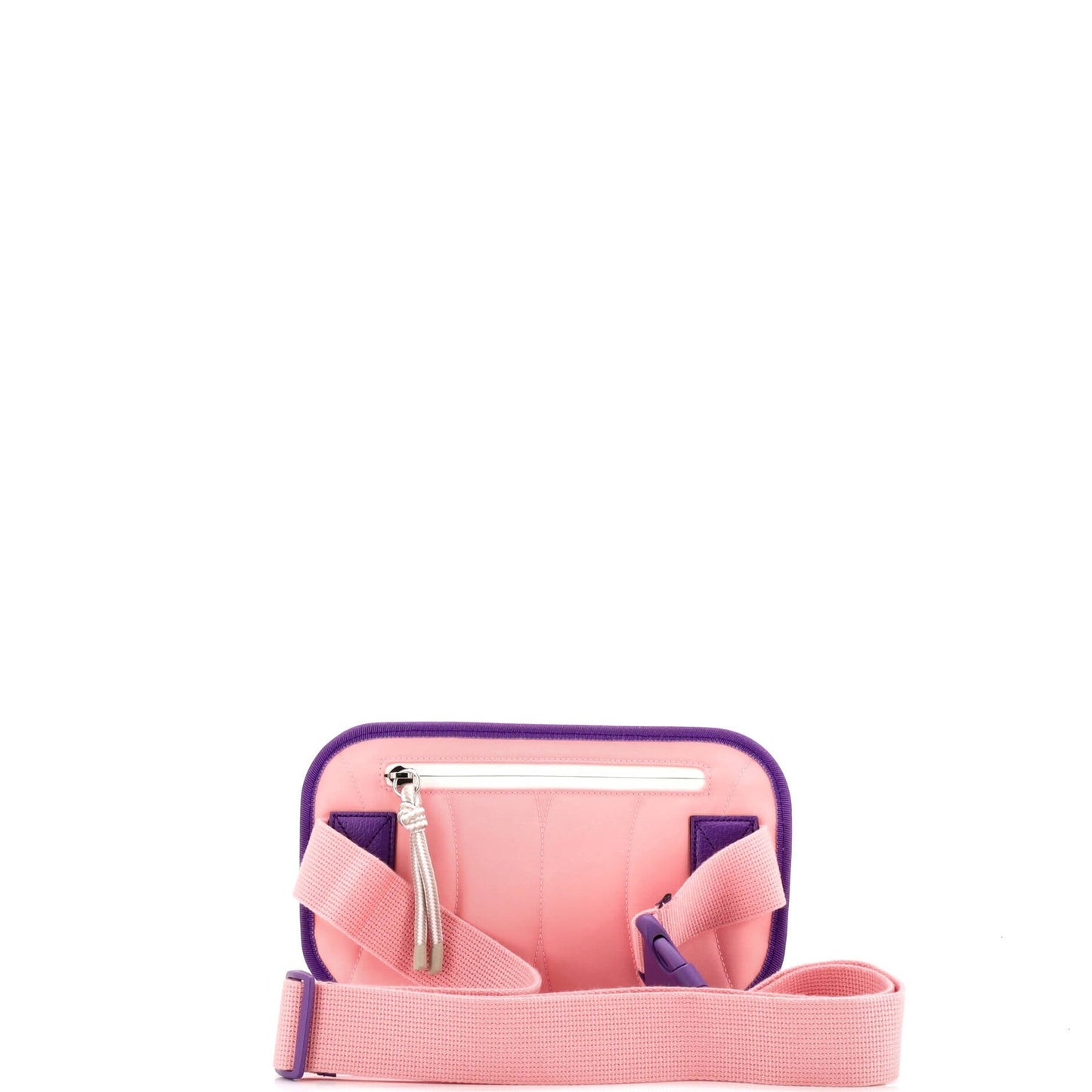 Gucci Panelled Front Pocket Belt Bag Backpack Gg Jacquard Nylon And Rubber