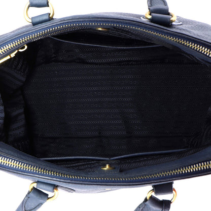 Prada Double Zip Convertible Tote Vitello Daino Large