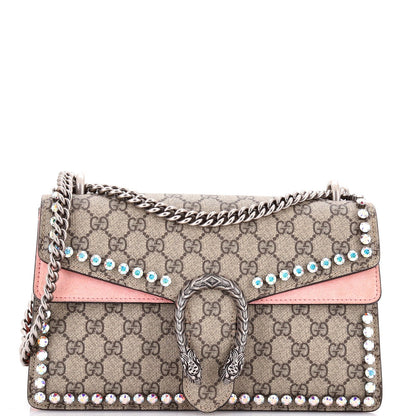 Gucci Dionysus Bag Crystal Embellished Gg Coated Canvas Small