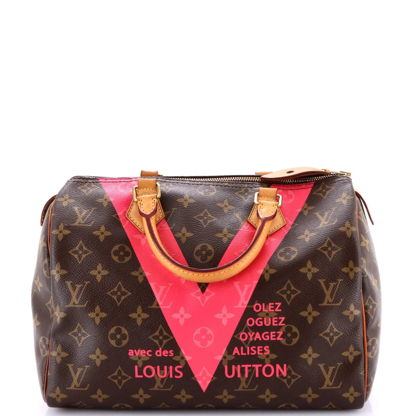 Louis Vuitton Speedy Handbag Limited Edition V Monogram Canvas 30