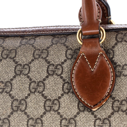 Gucci Convertible Boston Bag Gg Coated Canvas And Leather Small