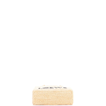 Loewe Paula'S Ibiza Logo Convertible Tote Raffia Small