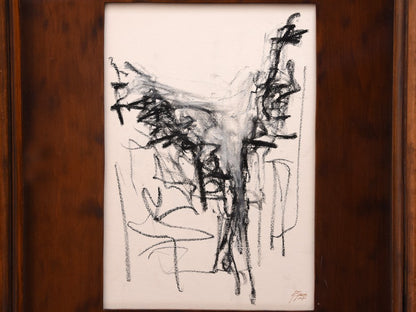 Rafael Gomez Ayala Original Drawing "October 1995" Pastel On Paper Signed Spain