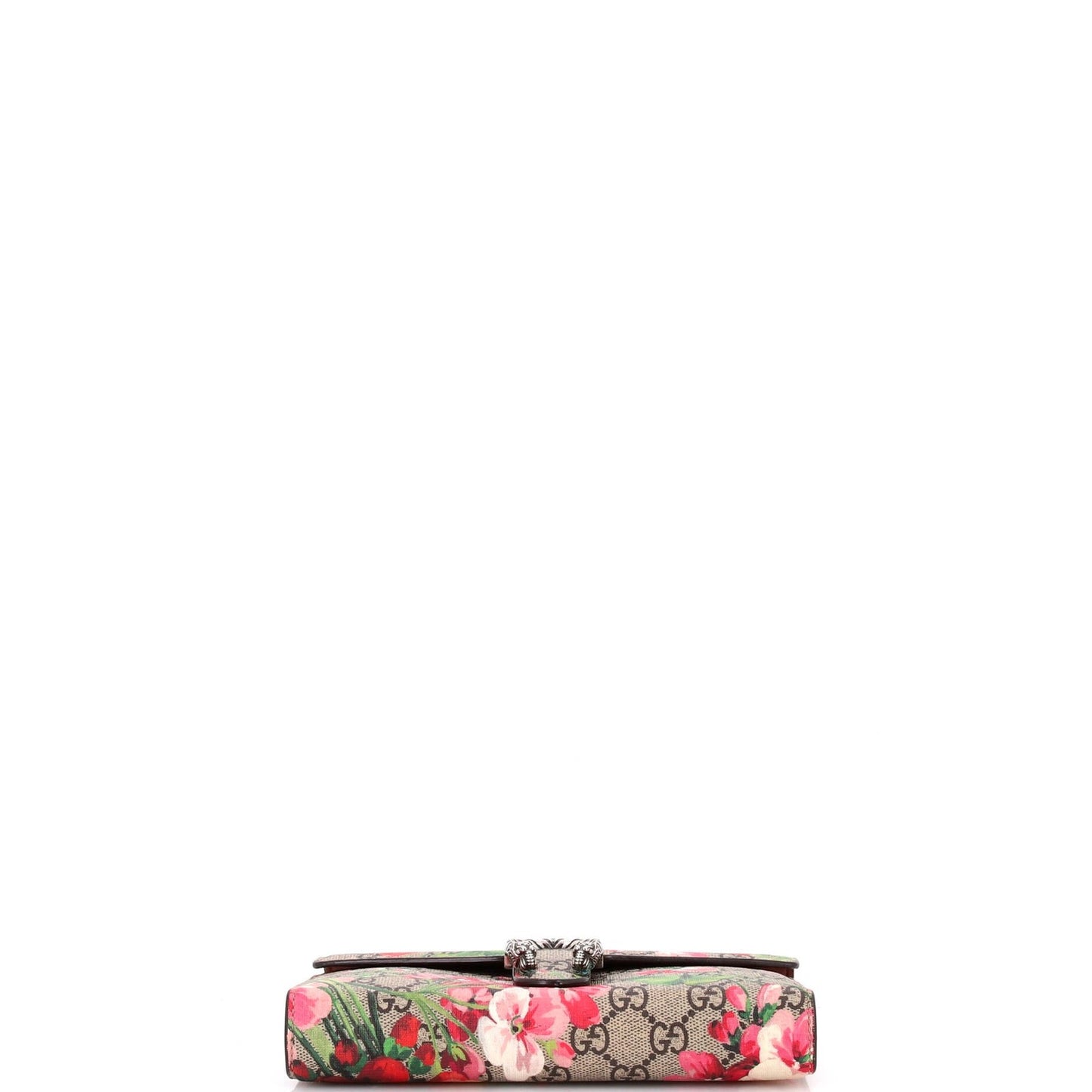 Gucci Dionysus Chain Wallet Blooms Print Gg Coated Canvas Small