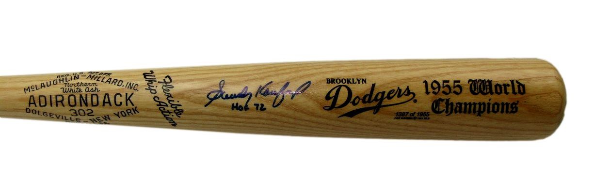 Sandy Koufax Hof Dodgers Signed/Inscribed Adirondack Baseball Bat Psa/Dna 197463