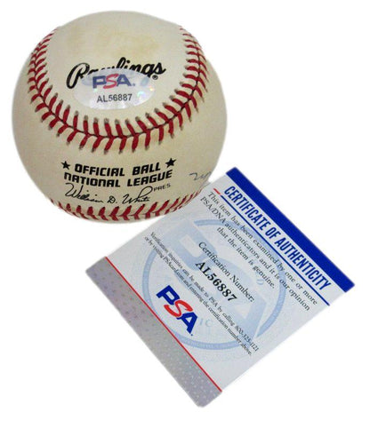 Jim Fireball Cohen Signed Oal Baseball Negro League Indianapolis Clowns Psa/Dna