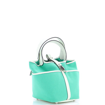 Hermes Cargo Picotin Lock Bag Canvas And Swift Pm
