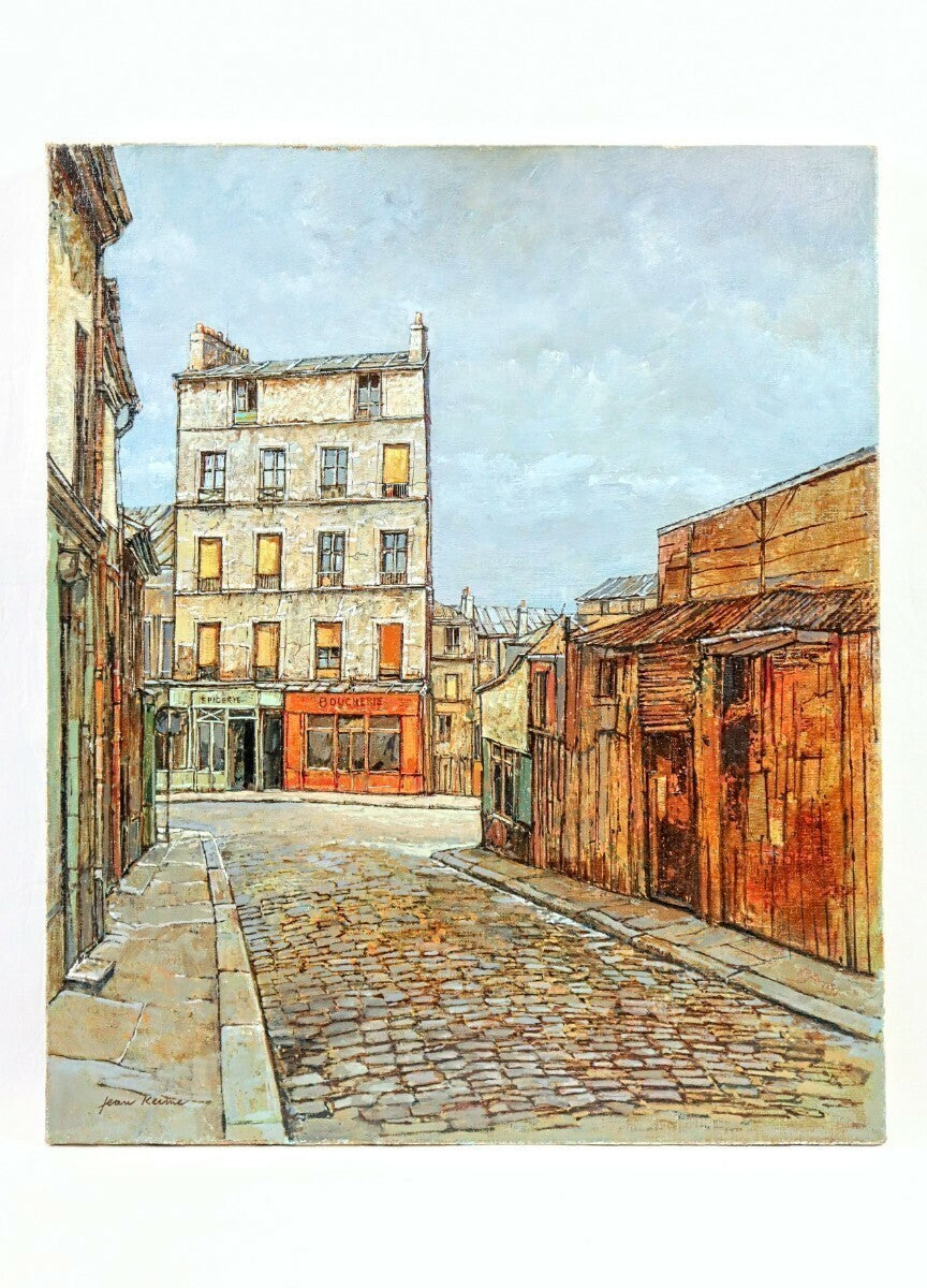 Keime Jean French Original Mnilmontant Oil Canvas Signed Framed