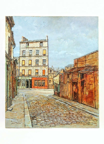 Keime Jean French Original Mnilmontant Oil Canvas Signed Framed