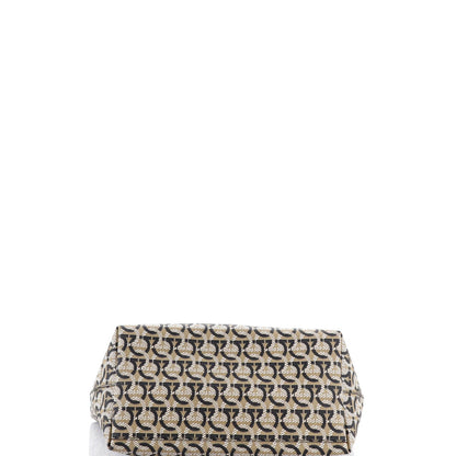 Salvatore Ferragamo Gancini Travel Tote Gancini Jacquard Medium