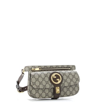 Gucci Blondie Flap Pocket Belt Bag Gg Coated Canvas