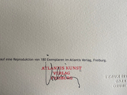 Jean Michel Basquiat Lithograph Coa Signed Numbered In Pencil